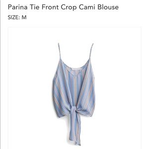 🌼Striped Tie-Front Tank🌼